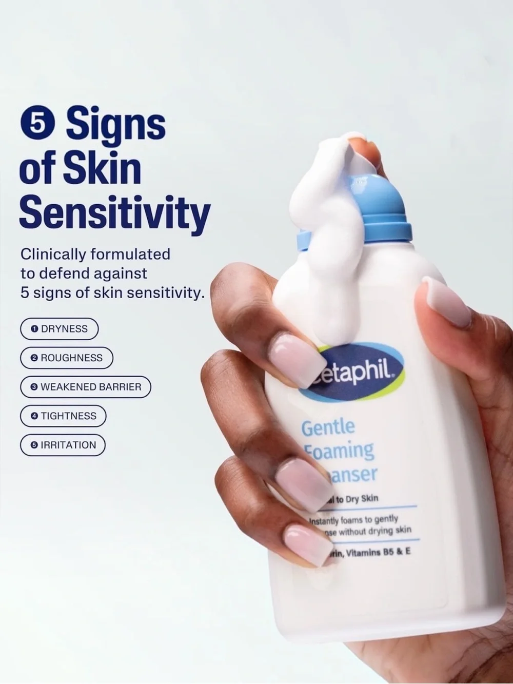 2 Bottles of Cetaphil Gentle Foaming Cleanser, Great for Sensitive Skin